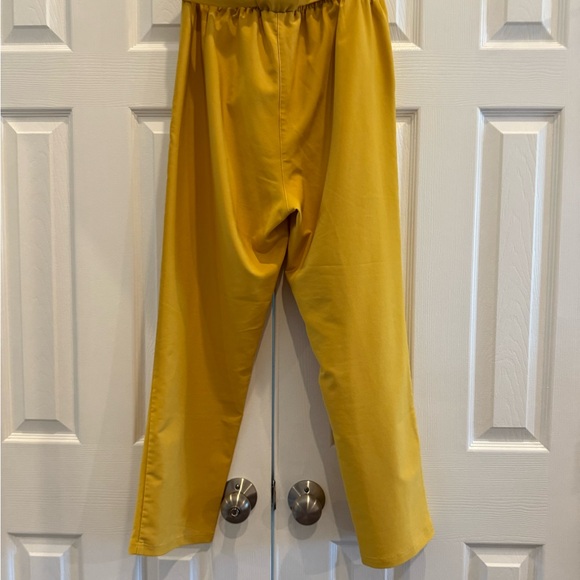 Mustard Yellow Women's Tie-Waist Pants - Picture 4 of 4